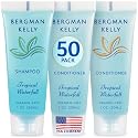 Bergman Kelly - Travel Shampoo and Conditioner Set - 1 fl oz, 100 Pieces, Tropical Waterfall - Delight Your Guests with Invigorating and Refreshing