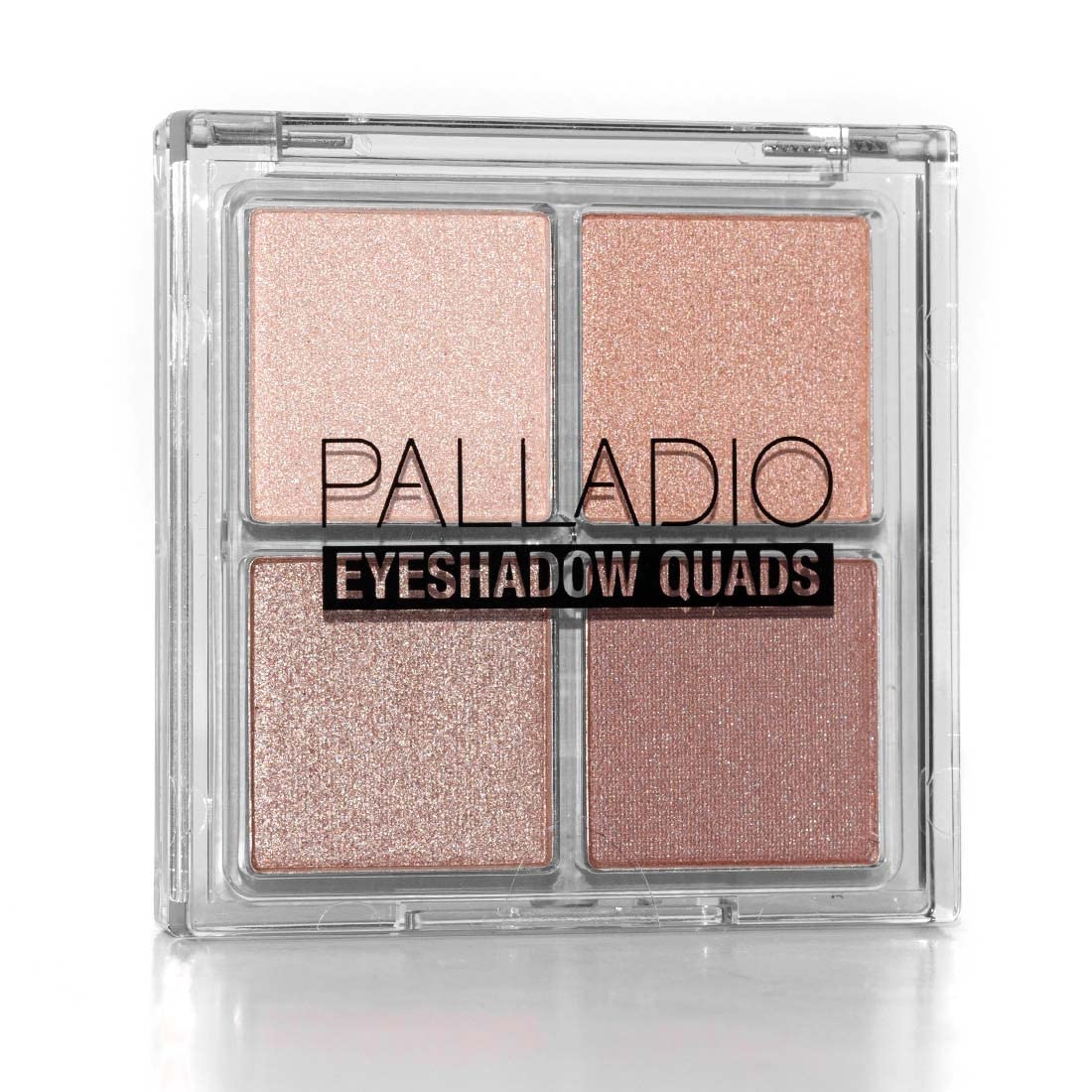 Palladio Eyeshadow Quads, Velvety Pigmented Blendable Matte, Metallic and Shimmer Finishes, Creamy Formula, Four Way Quad Eye Shadow Palette