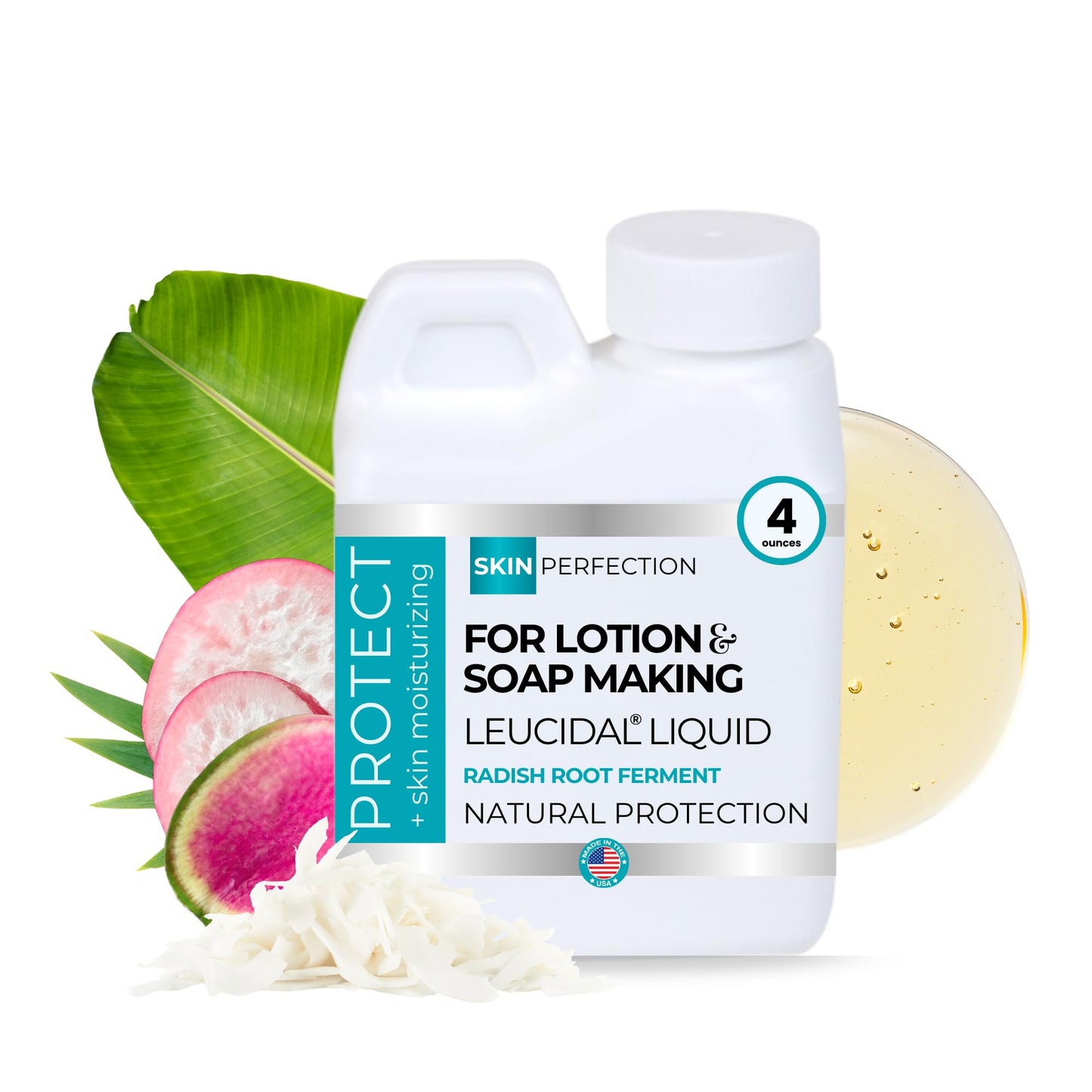 Skin Perfection Leucidal Liquid - Natural Preservative for Lotion Making - DIY Lotion Making Supplies Natural Preservatives for Cosmetics