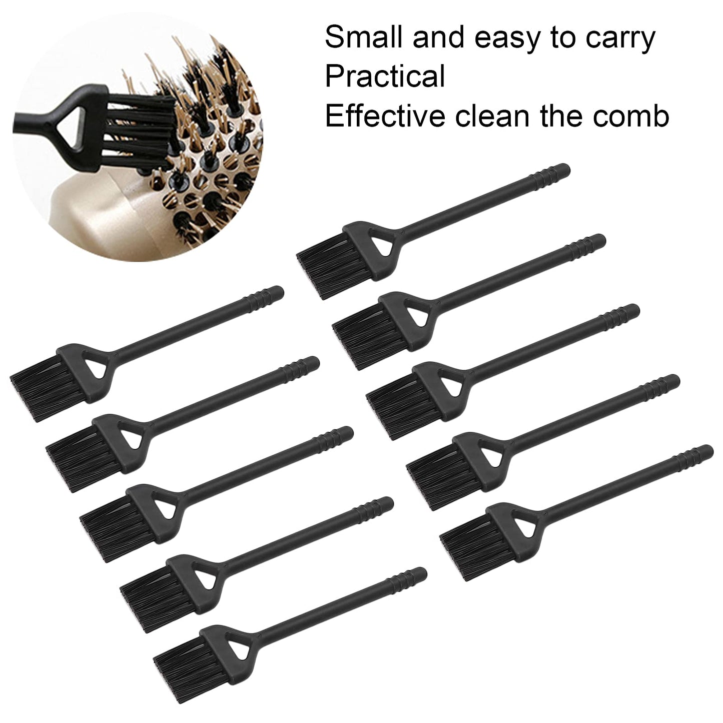 10 PCS Electric Shaver Cleaning Brushes, Mini Nylon Hair Double Sided Clipper Brush Shaver Cleaner for Garlic Masher, Shaver, Keyboard Beauty and Personal Care Pilipane