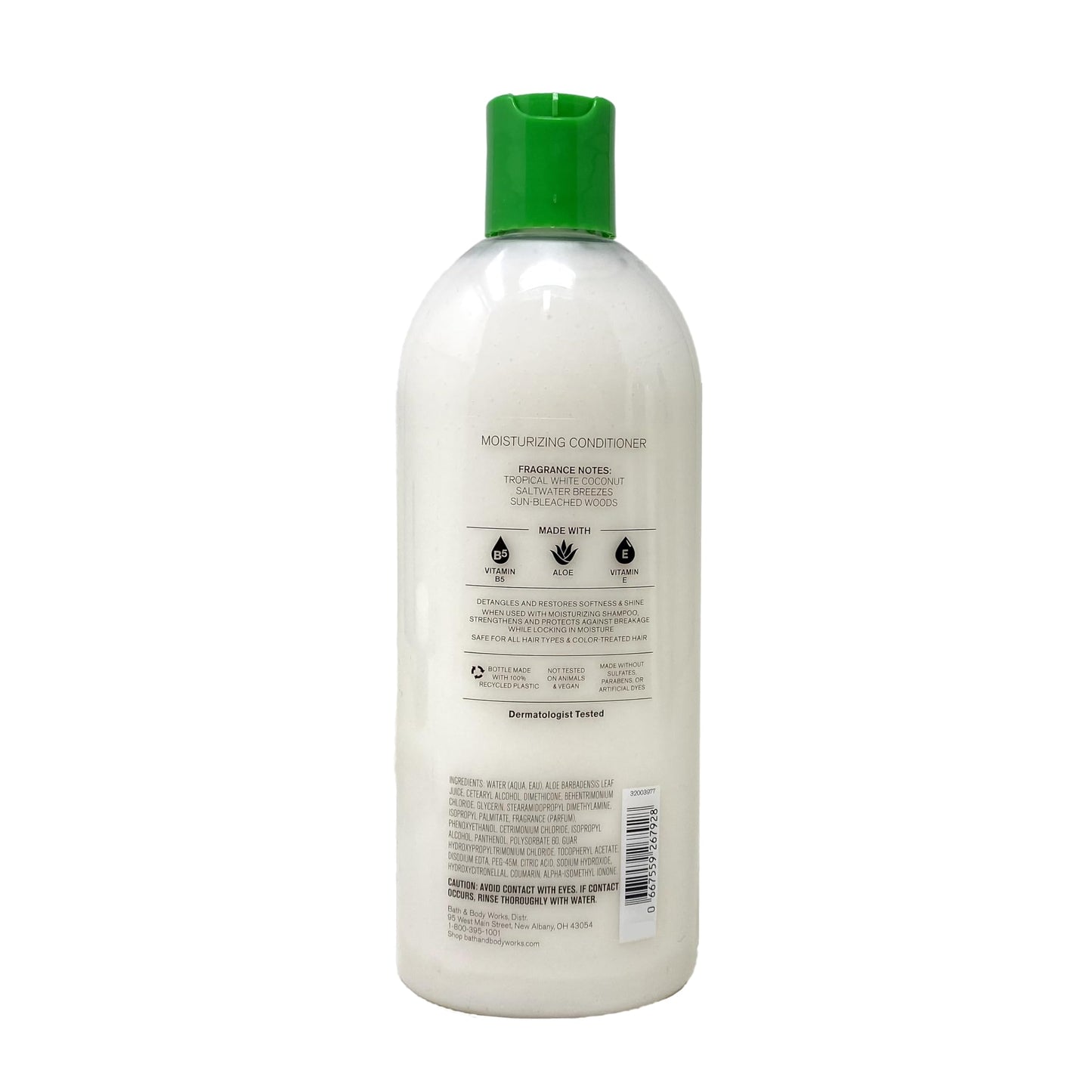 Bath & Body Works Waikiki Beach Coconut - Moisturizing Shampoo and Moisturizing Conditioner with a Himalayan Salts Springs Sample Soap