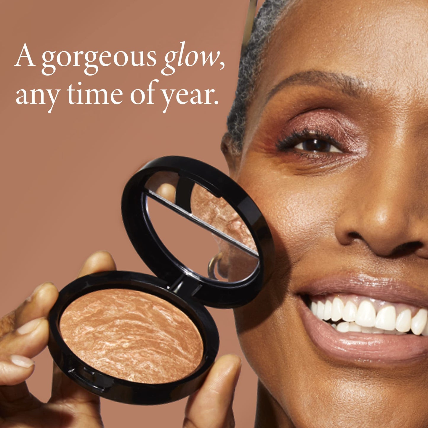 LAURA GELLER NEW YORK Ready-n-Radiant Kit (3 PC) - Baked Bronze-n-Brighten, Medium + Spackle Super-Size Skin Perfecting Primer, Champagne Glow +