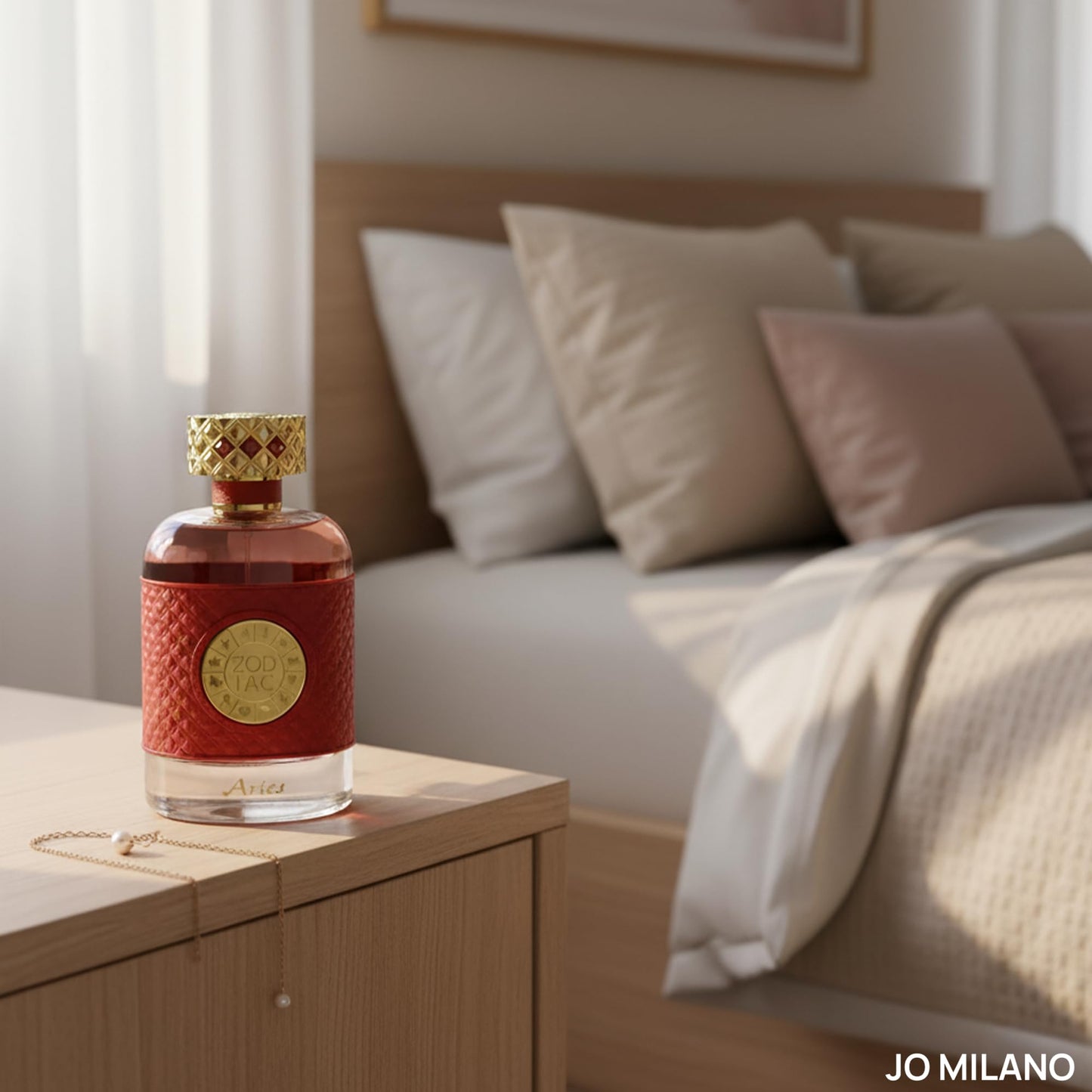 Jo Milano Zodiac Aries Eau De Parfum Spray | 3.4 oz (100ml) | Sweet, Oud, Amber, Saffron, Smoky Scent | Long Lasting Fragrance for Women