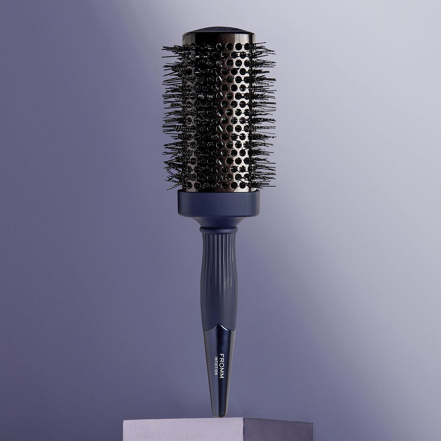 Fromm Professional Intuition Square Styler 1.75 Inch Ceramic & Ionic Thermal Brush in Blue, 2-in-1 Straighten & Wave Blow Drying Brush, Smooths Frizz