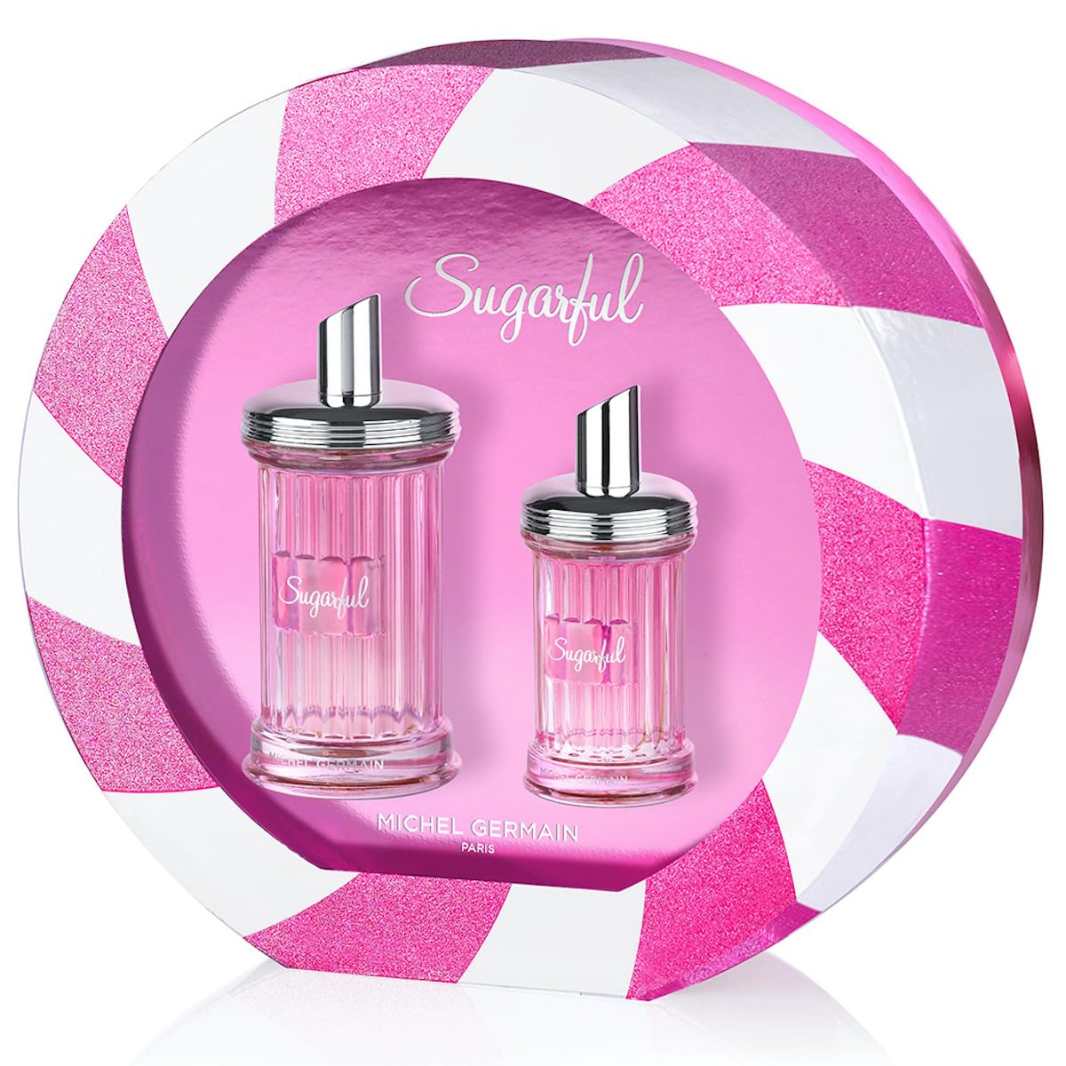 Michel Germain Sugarful Eau de Parfum, Notes of Wild Strawberry, Pink Peony, Pink Cotton Candy, Vanilla, 2-Piece Gift Set
