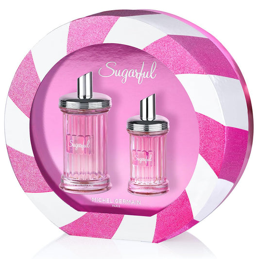 Michel Germain Sugarful Eau de Parfum, Notes of Wild Strawberry, Pink Peony, Pink Cotton Candy, Vanilla, 2-Piece Gift Set