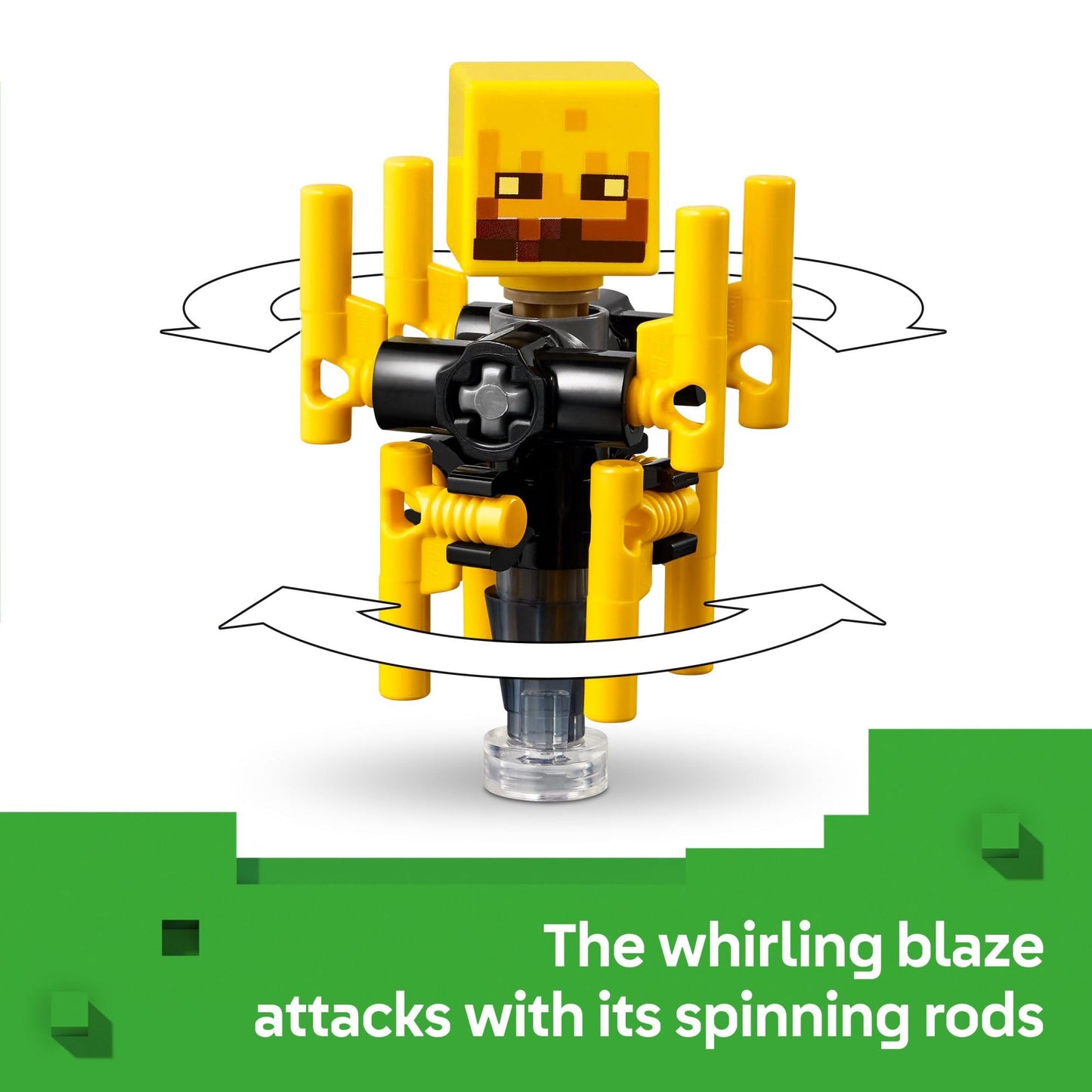 LEGO Minecraft The Nether Lava Battle 21266, Building Toy with Alex, Wither Skeleton, Blaze & Strider Figures, Gift for Kids Ages 6+