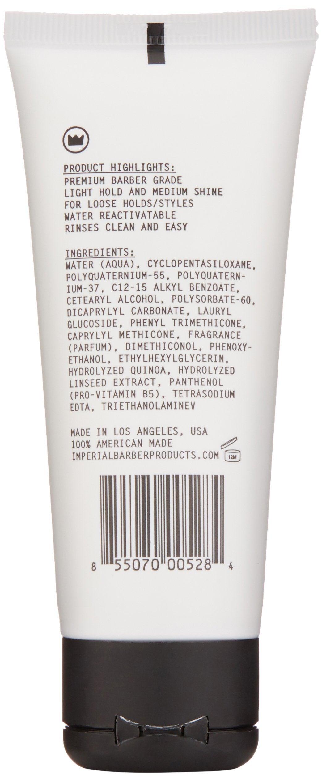Imperial Barber Grade Products | FreeForm Cream, 2 oz | TSA Approved | Travel Sized | Light Hold | No Shine | Water-Based | Easy to Wash Out |