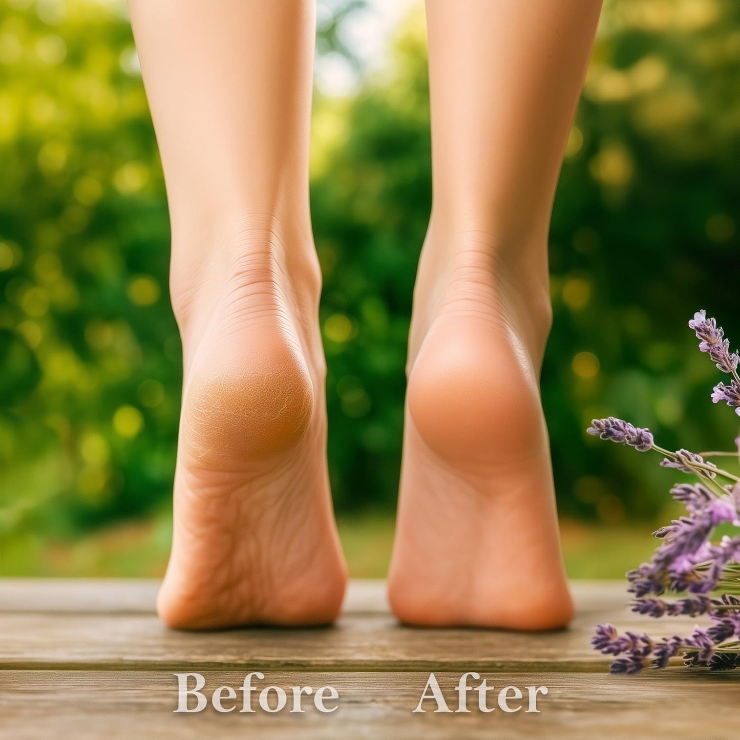 Dry Cracked Heels Repair | Organic Foot Cream for Dry Feet & Callus with Jojoba, Lavender, Almond, Olive & Vitamin E Oil | Natural Foot Balm