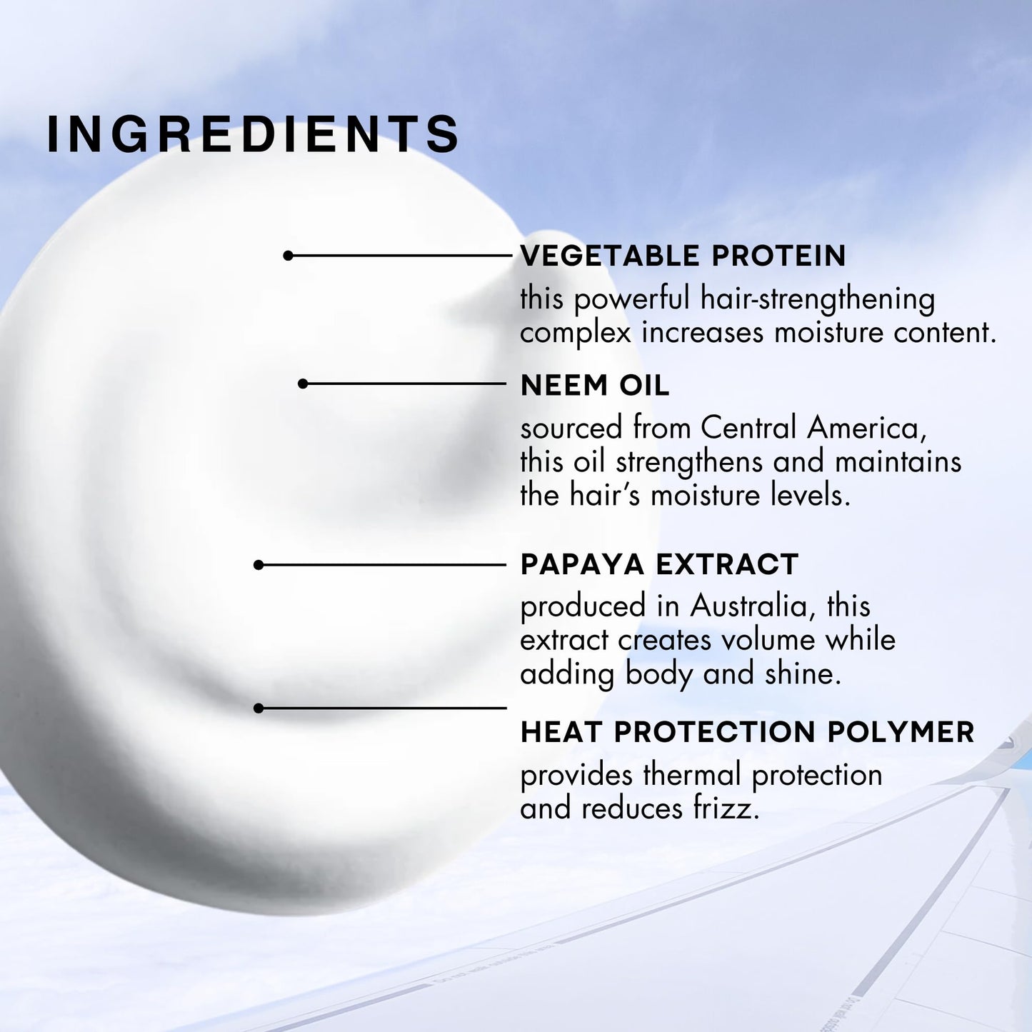 R+Co Aircraft Pomade Mousse - Lightweight Non-Sticky Styling Foam for Texture, Volume & Definition - Anti-Frizz Heat Protectant for Lived-In Hair