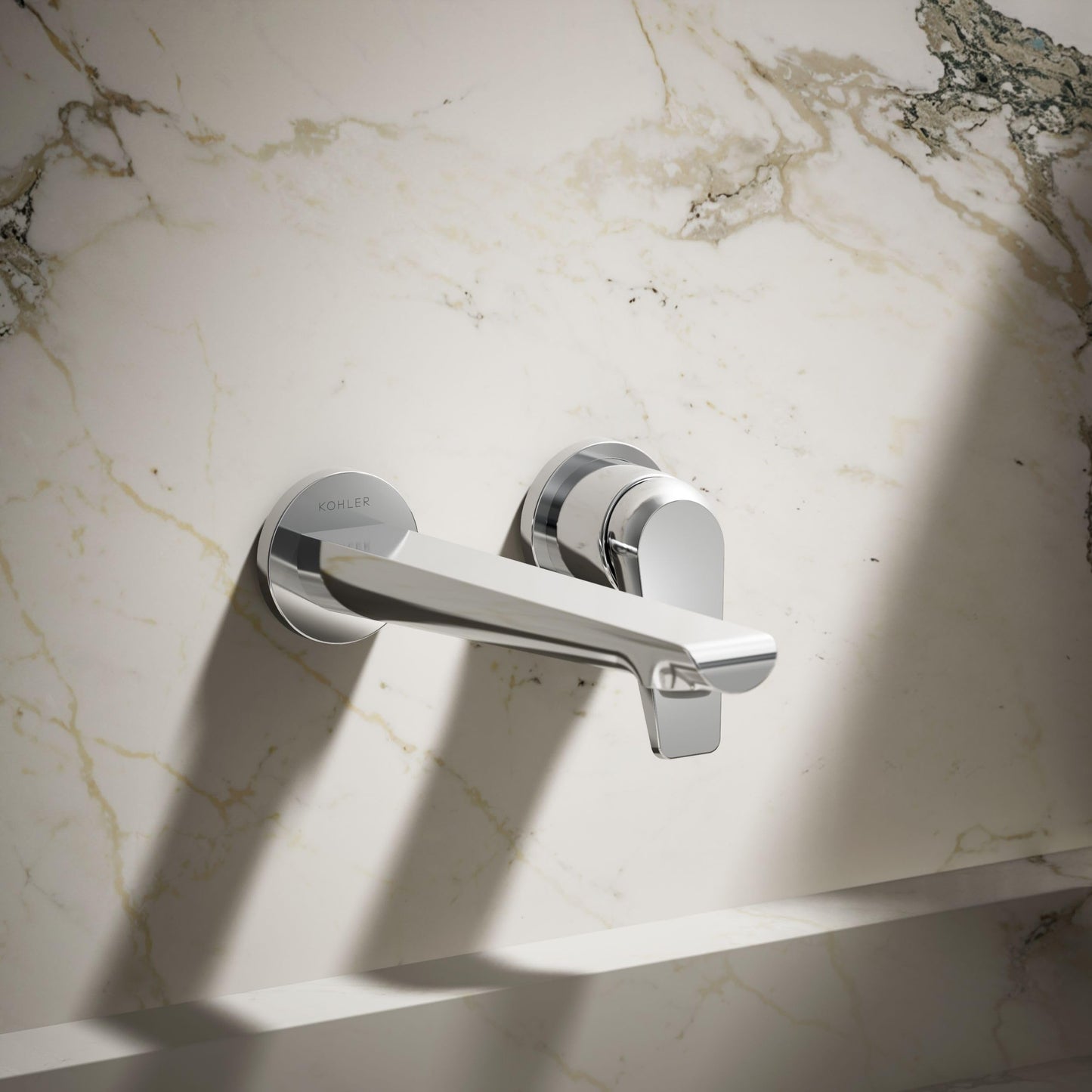 KOHLER K-97358-4-CP AVID™ 1 Handle WM LAV Faucet, Lever