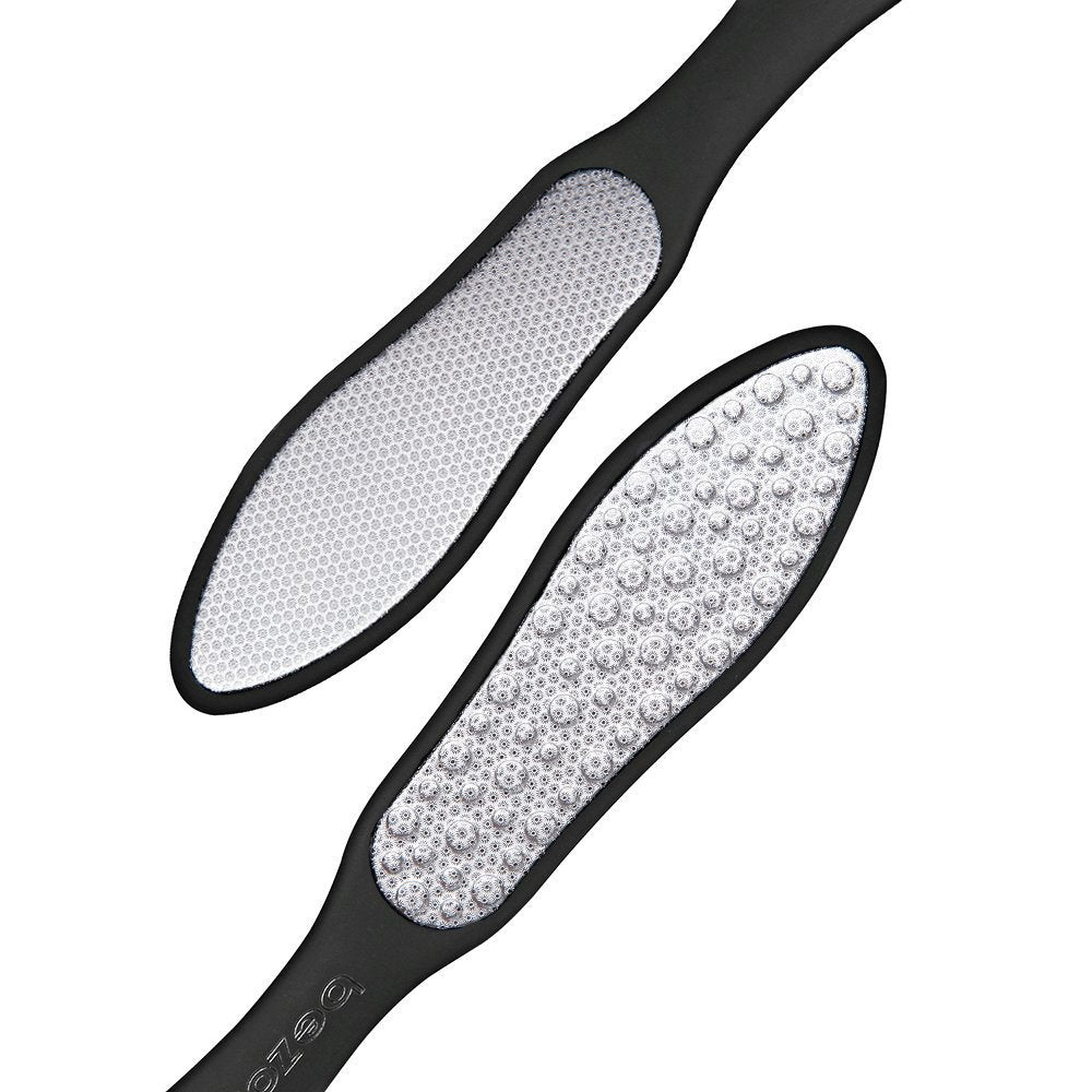 BEZOX Foot File (1 PCS), Double Sided Foot Scraper Callus Remover, Foot Rasp for Cracked Heel and Foot Corn Removal, Stainless Steel Pedicure File