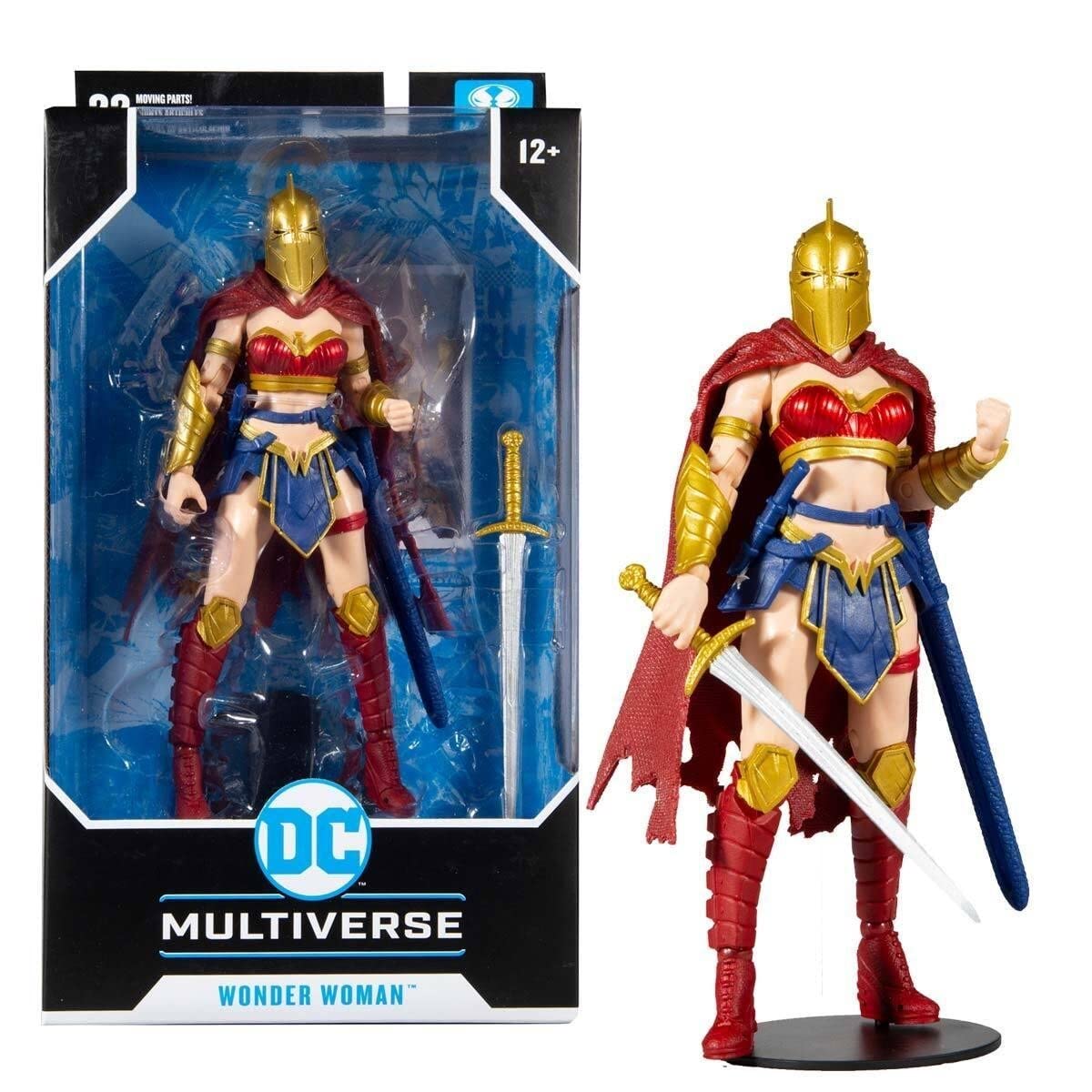 DC Multiverse 7 Inch Action Figure Comic Series - Wonder Woman with Helmet of Fate