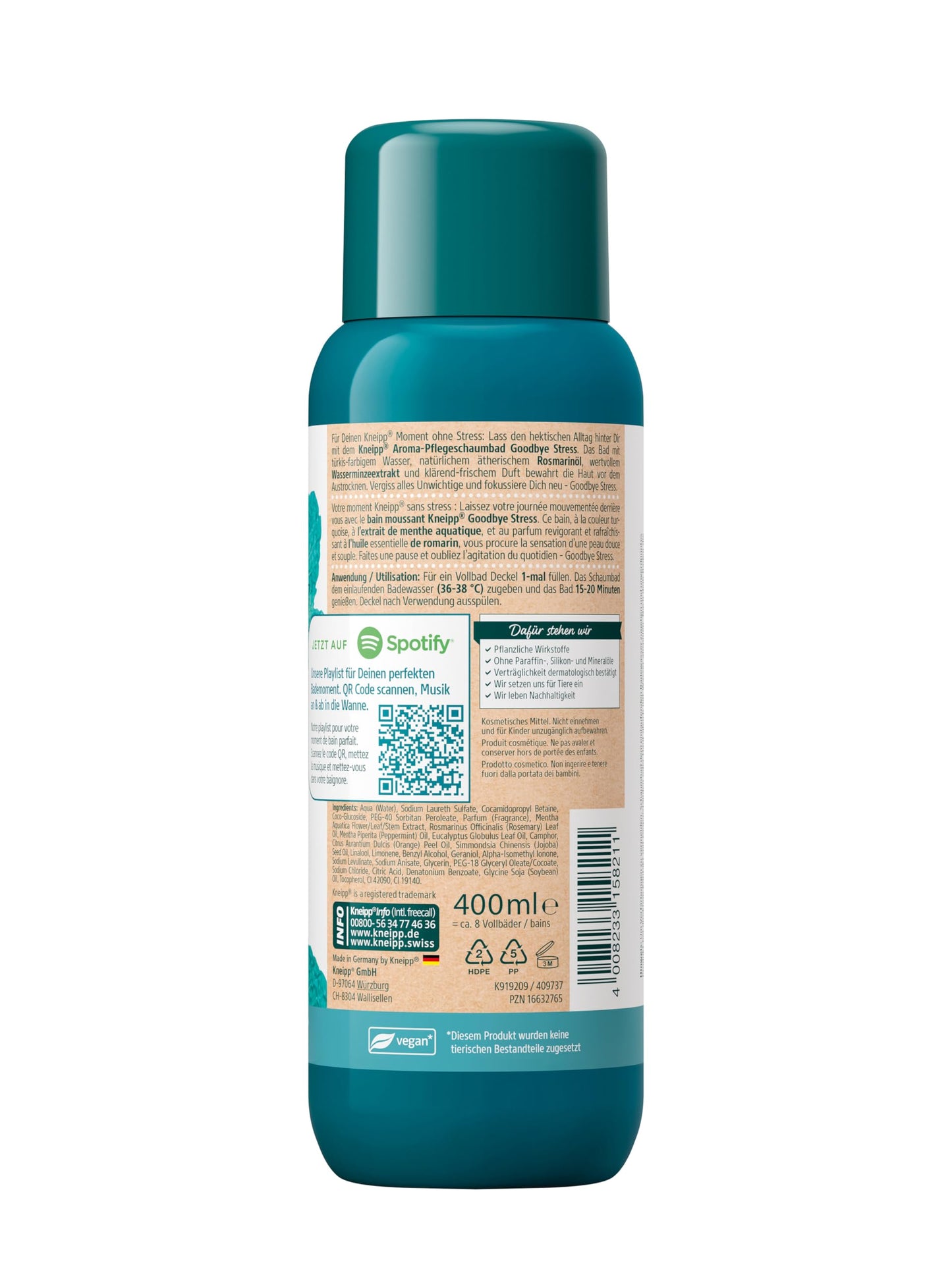 Kneipp Aroma-Pflegeschaumbad Goodbye Stress, 400 ml Beauty and Personal Care Kneipp