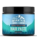 Rocky Mountain Barber Company Kids Hair Styling Paste for Boys - Large 4 oz Tub - Medium Hold Gel for All Hairstyles - Citrus Scent