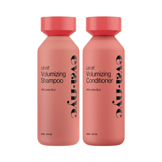 Eva NYC Volumizing Shampoo and Conditioner Set for Thin, Fine Hair - Instant Volume and Thicker- Looking Strands - Hydrate Hair - Sulfate + Paraben