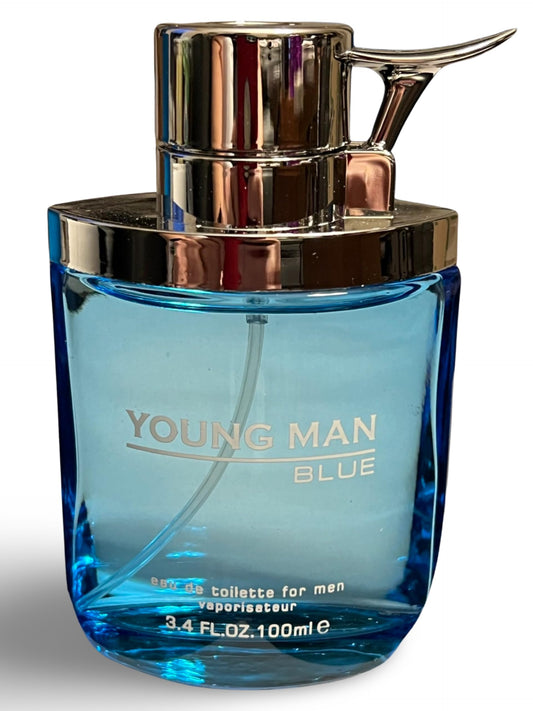 Secret Plus YOUNG MAN BLUE Eau de Toilette for Men - 3.4 Fl Oz Beauty & Personal Care Secret Plus