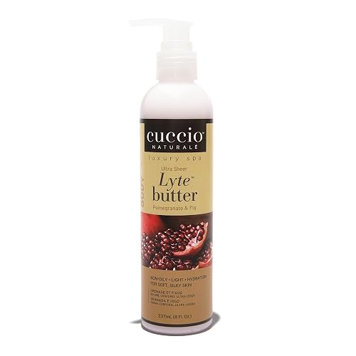 Cuccio Naturale Lyte Ultra-Sheer Body Butter - Replenishing Scented Moisturizer Cream - Deep Hydration To Repair Dry Skin - All Natural, Cruelty-Free