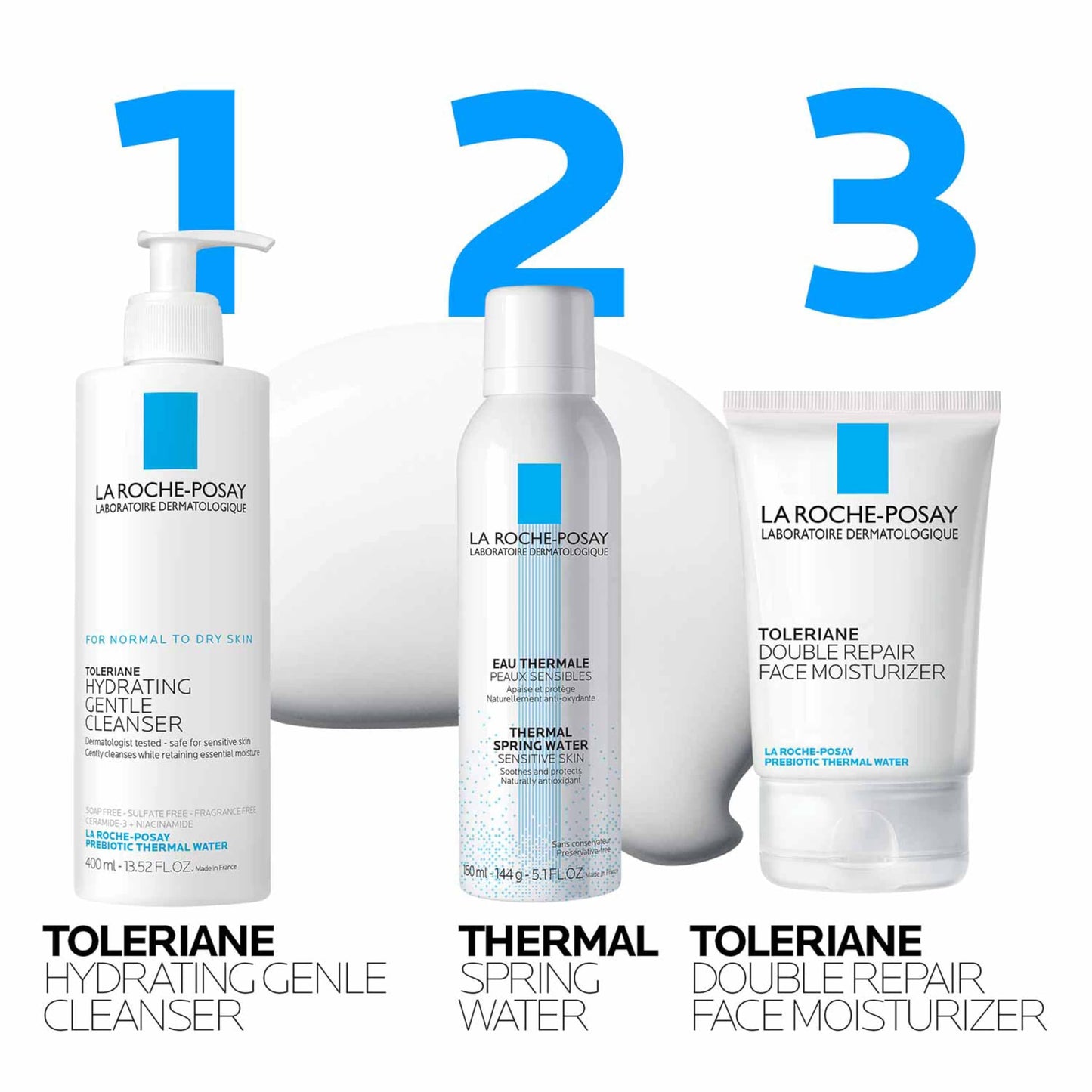 La Roche-Posay Toleriane Hydrating Gentle Face Cleanser, Hydrating Facial Cleanser With Niacinamide + Ceramides, Daily Face Wash For Dry Skin Beauty and Personal Care La Roche-Posay