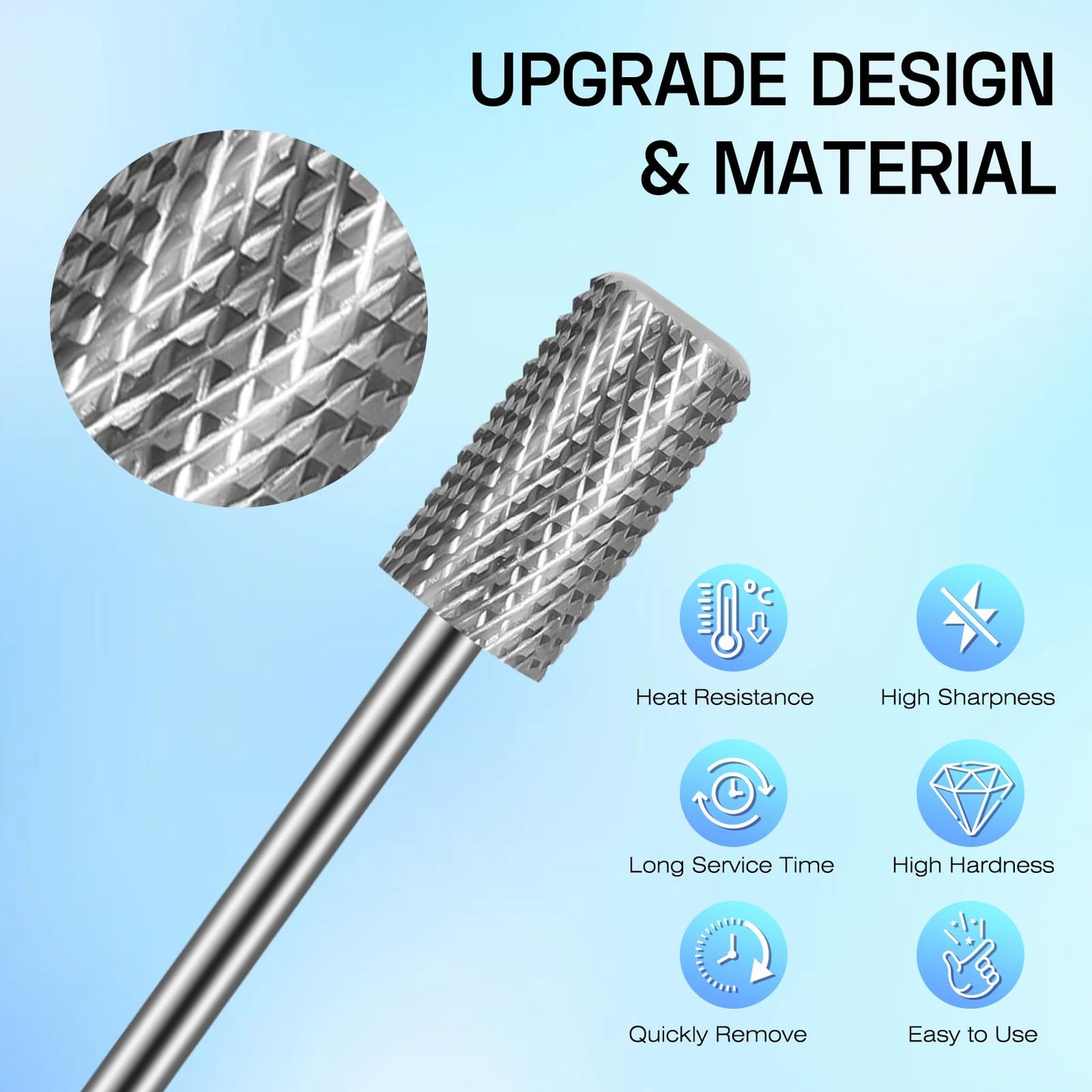 10pcs Carbide Nail Drill Bits Set: Professional Cuticle Bit for Efile Nail Drill with 75pcs Small Sanding Bands (#80#120#180) & Mandrel Bit Acrylic Beauty and Personal Care Depvko