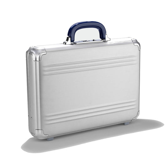 ZERO Halliburton Pursuit Aluminum Hardside Attaché (Silver, Medium Attaché)