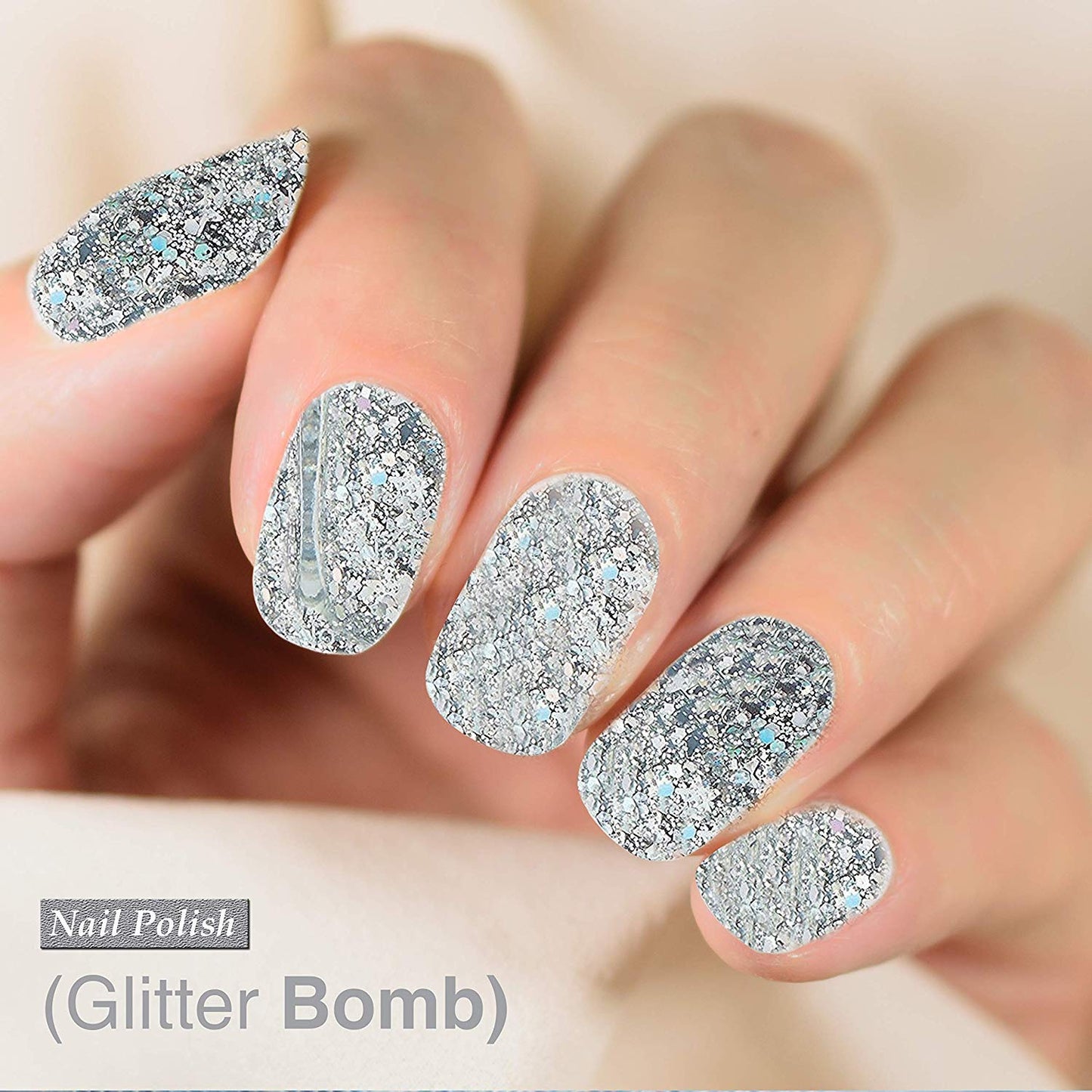 Karma Organic Natural Nail Polish-Non-Toxic Nail Art, Vegan and Cruelty-Free Nail Paint (Glitter Bomb) Beauty & Personal Care karma organic