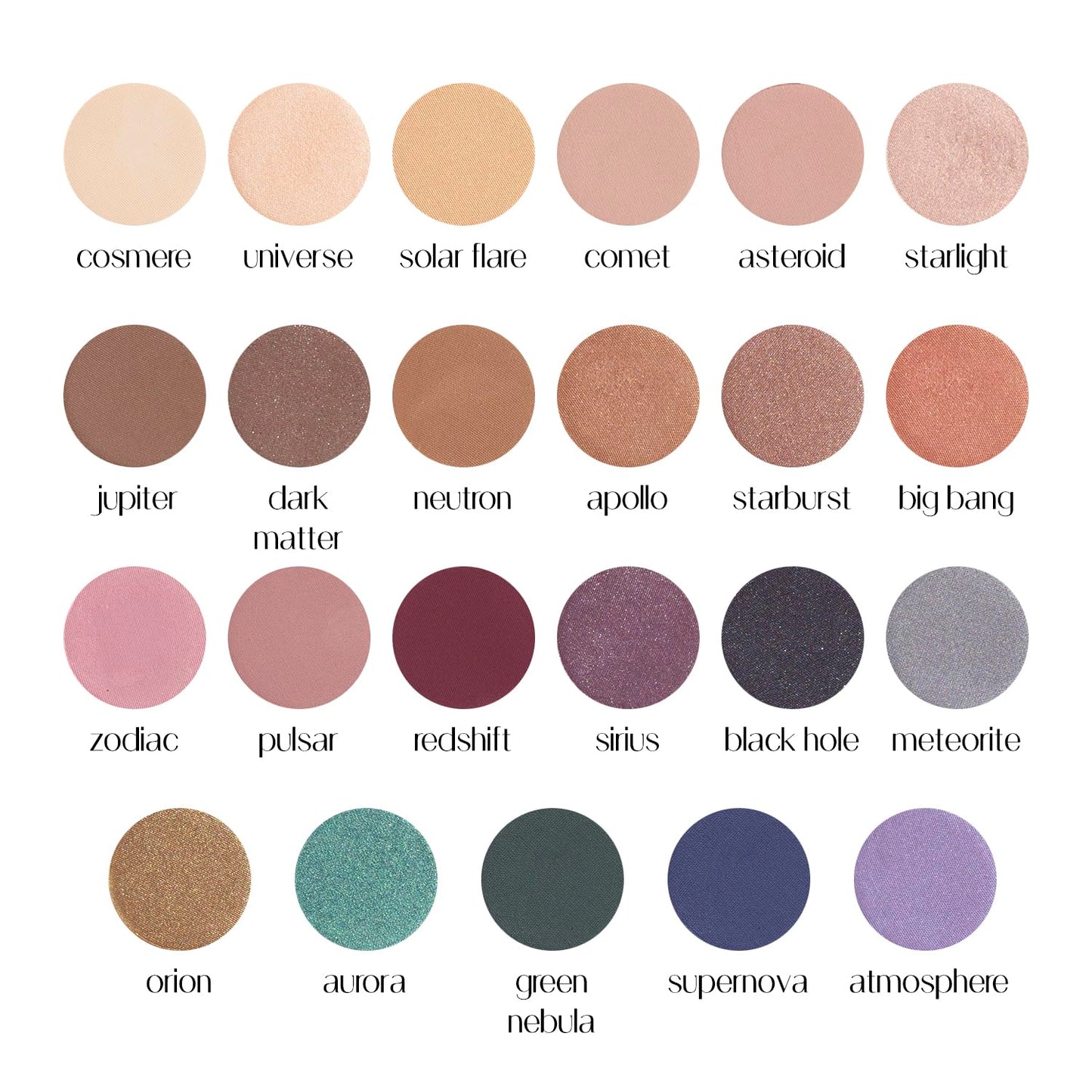 BaeBlu Hypoallergenic Eyeshadow Organic 100% Natural Finely Pressed Velvety Smooth Powder, Made in USA, Cosmere