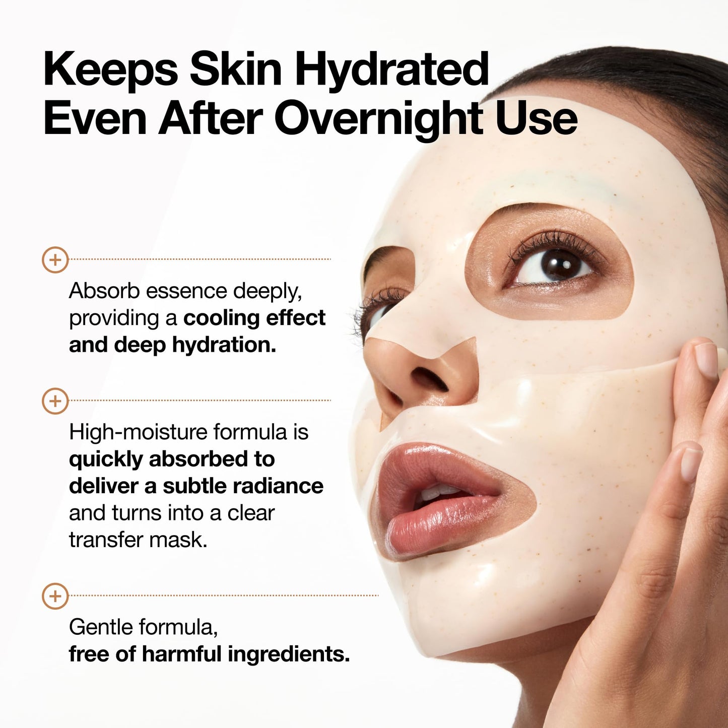 ANUA Rice 70 Glow Collagen Mask, Overnight Face Mask for Glass Skin, Ceramide, Collagen Facial Mask, Skin Moisture Barrier, Tightening Care, Natural Beauty and Personal Care ANUA