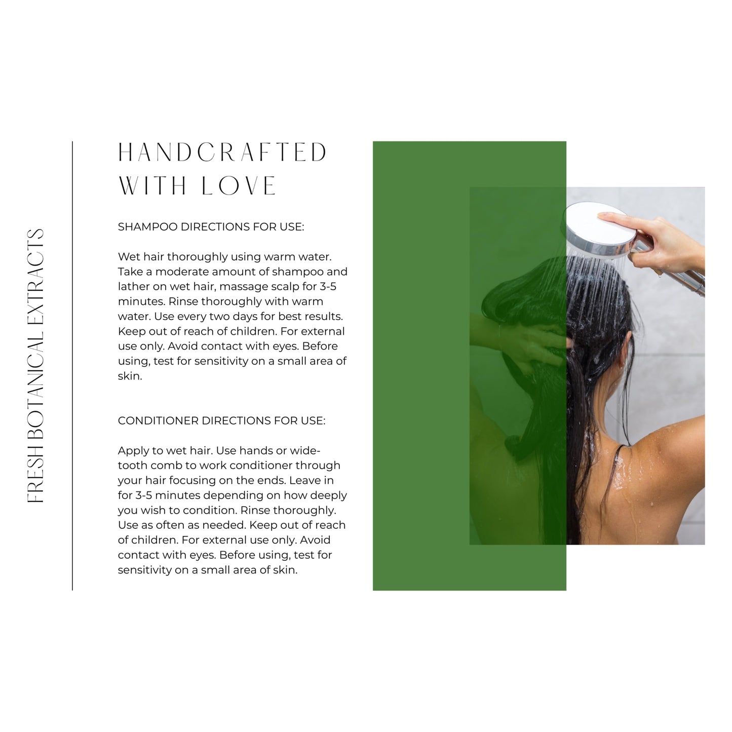 Auctus365 100% Organic Peppermint Shampoo and Conditioner