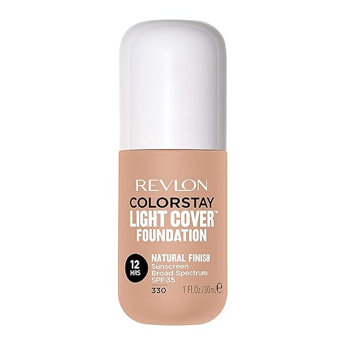 Revlon ColorStay Light Cover Liquid Foundation, Hydrating Longwear Weightless Makeup with SPF 35, Light-Medium Coverage for Blemish, Dark Spots