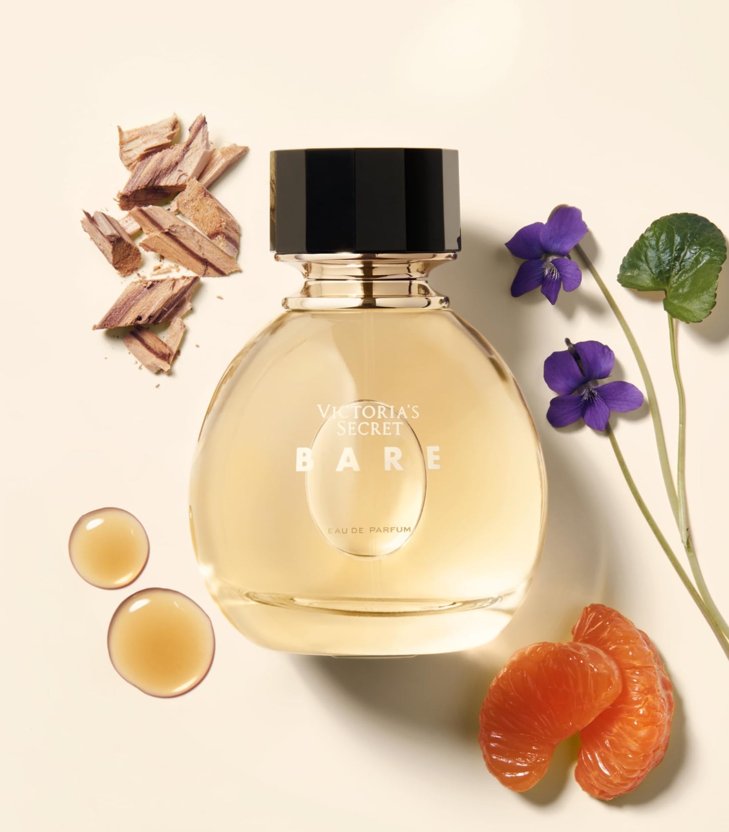 Victoria's Secret Bare Eau de Parfum – Women’s Perfume with Notes of Australian Sandalwood, Mandarin Madagascar & Egyptian Violet, 3.4 oz