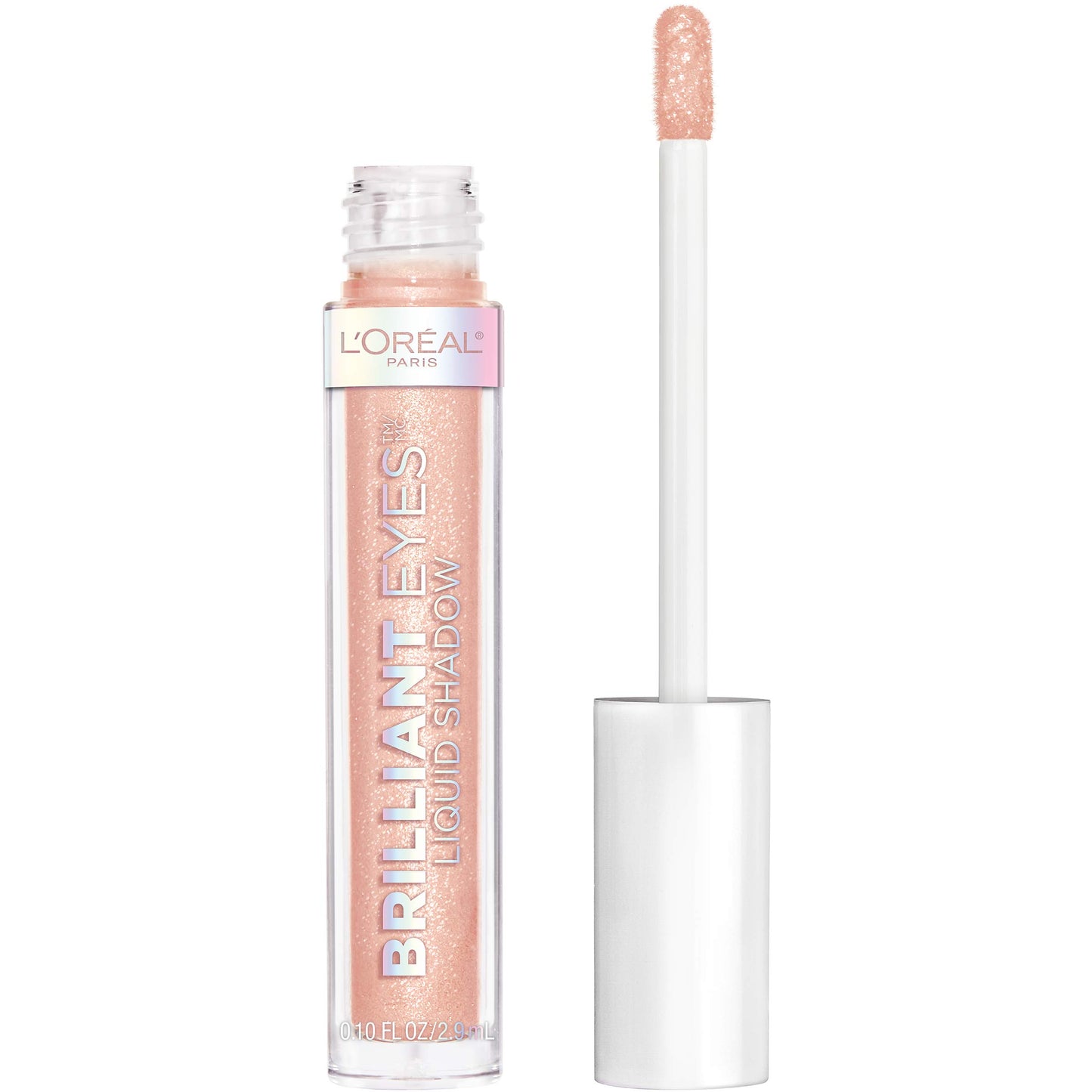 L'Oreal Paris Brilliant Eyes Shimmer Liquid Eye Shadow, Longwearing Lasting Shimmer, Crease Resistant, Flake-Proof, Precision Applicator, Quick Dry