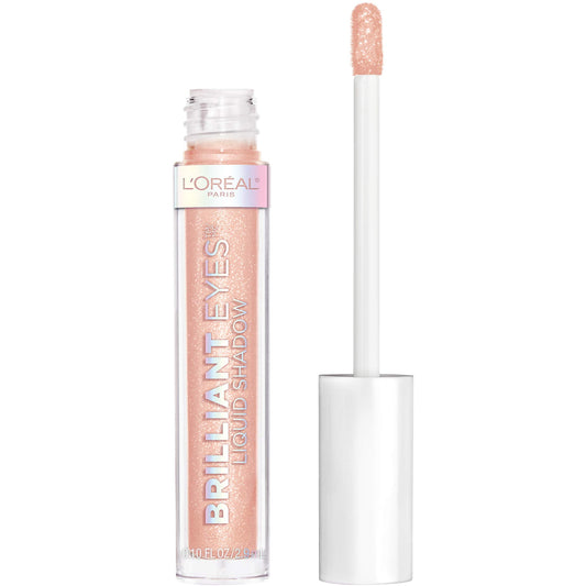 L'Oreal Paris Brilliant Eyes Shimmer Liquid Eye Shadow, Longwearing Lasting Shimmer, Crease Resistant, Flake-Proof, Precision Applicator, Quick Dry