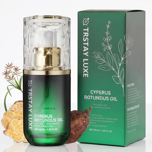 TRSTAY LUXE Cyperus Rotundus Oil Spray, 45% Deodorized Cyperus Complex for Hair Regrowth Appearance Care, Odor-Free Body Oil with Jojoba, Aloe