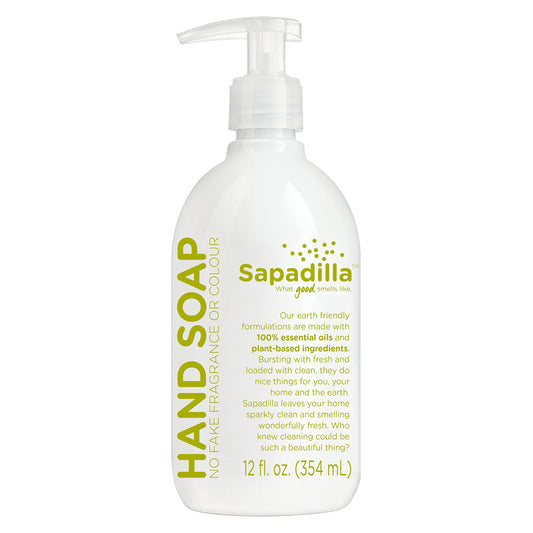 Sapadilla Liquid Hand Soap - Rosemary + Peppermint - Made with 100% Pure Essential Oil Blends, Cleansing & Moisturizing, Aromatic & Fragrant Hand