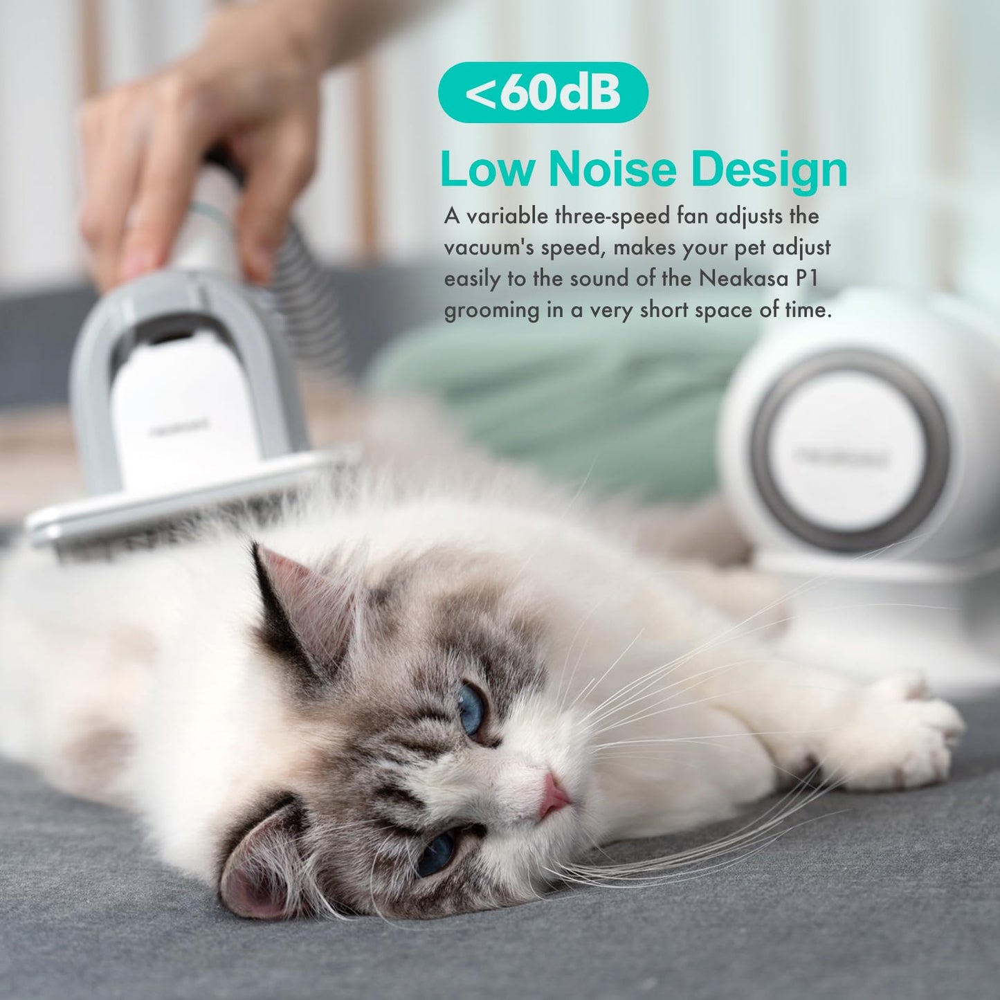 neabot Neakasa P1 Pro Pet Grooming Kit & Vacuum – 99% Hair Suction, Professional Clippers with 5 Grooming Tools for Dogs, Cats & Other Pets