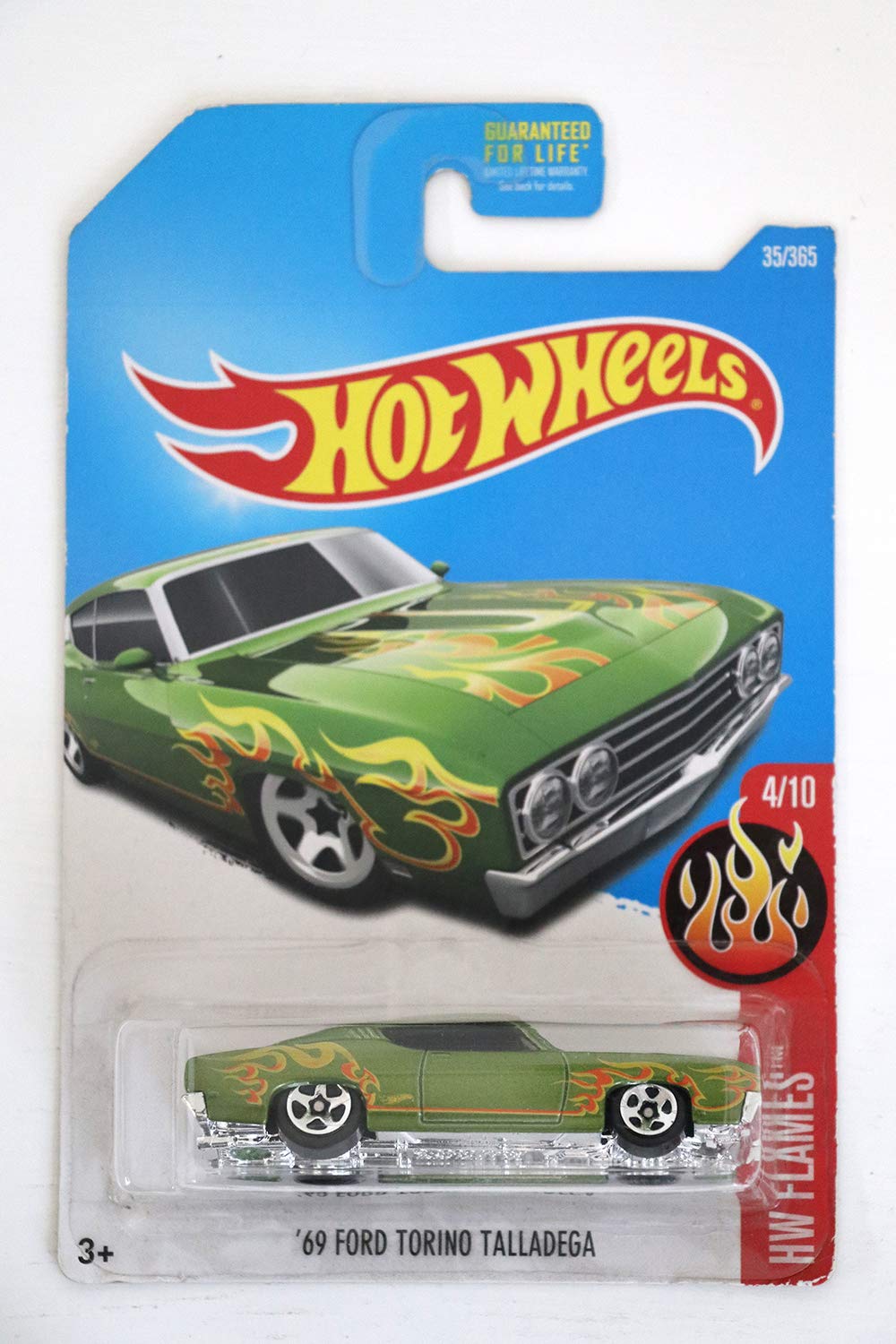 Hot Wheels 2017 HW Flames '69 Ford Torino Talladega 35/365, Green