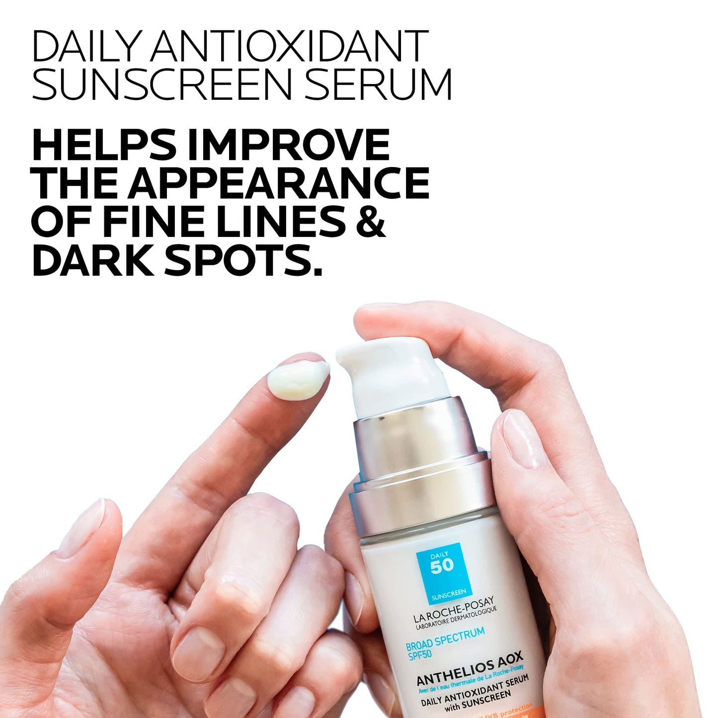 La Roche-Posay Anthelios AOX Daily Antioxidant Serum with SPF, Face Moisturizer with Sunscreen and Vitamin C & E, Oil Free Face Sunscreen Beauty and Personal Care La Roche-Posay