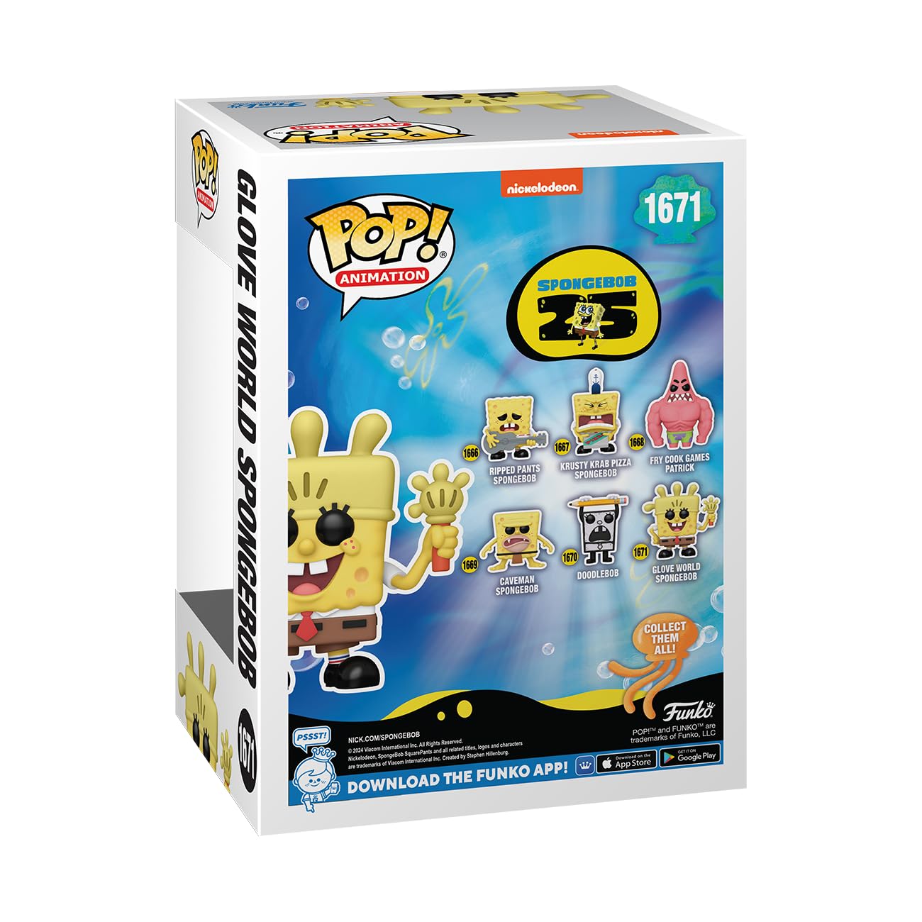 Funko POP! TV: Spongebob Squarepants 25th Anniversary - Spongebob Squarepants with Glove Light - Collectable Vinyl Figure - Gift Idea - Official…