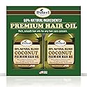 Difeel Premium Natural Hair Oil - Coconut Oil 7.1 oz. - Deluxe 2-PC Gift Set