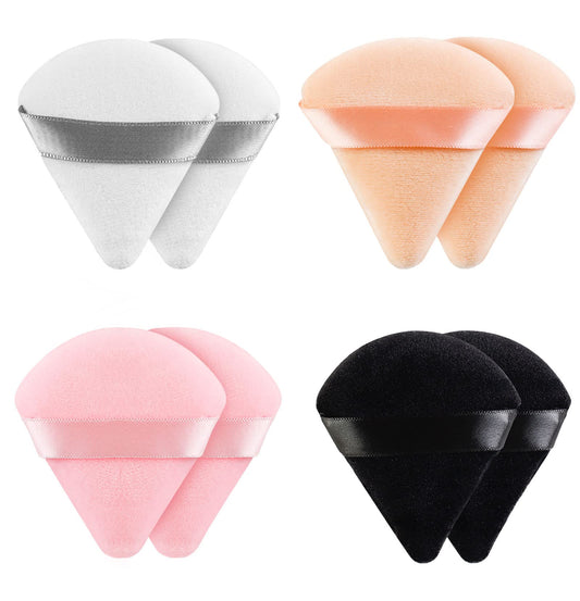 8 Pieces Triangle Powder Puff Face Soft Triangle Makeup Puff Velour Cosmetic Foundation Blender Sponge Beauty Makeup Tools Beauty & Personal Care MMQ