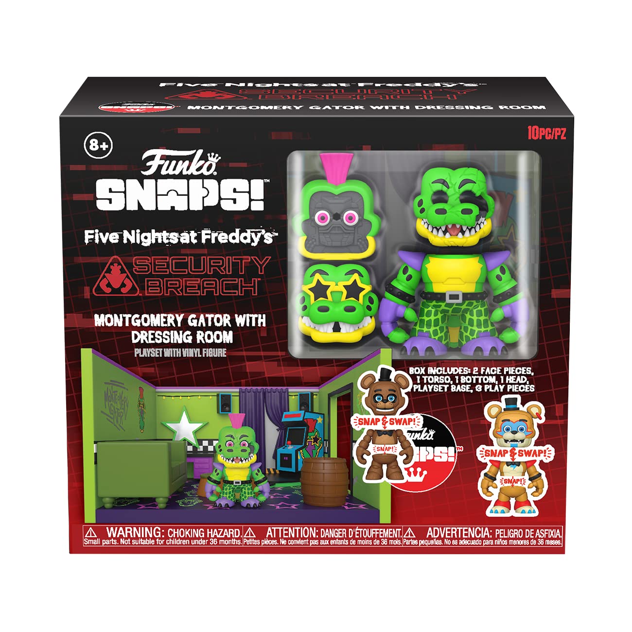 Funko Five Nights at Freddy's (FNAF) Snap: Montgomery Gator with Dressing Room - Collectable Vinyl Figure - Gift Idea - Official Merchandise…