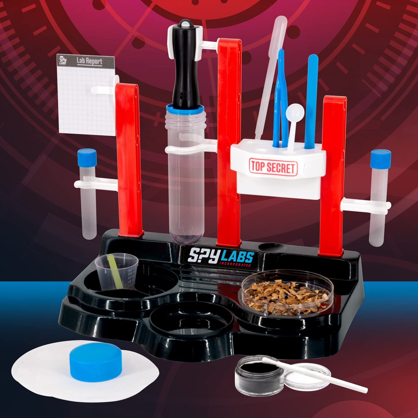 Thames & Kosmos Spy Labs Forensic Investigation Kit – Large Lab Setup to Collect & Analyze Evidence, Explore Detective Science for Kids