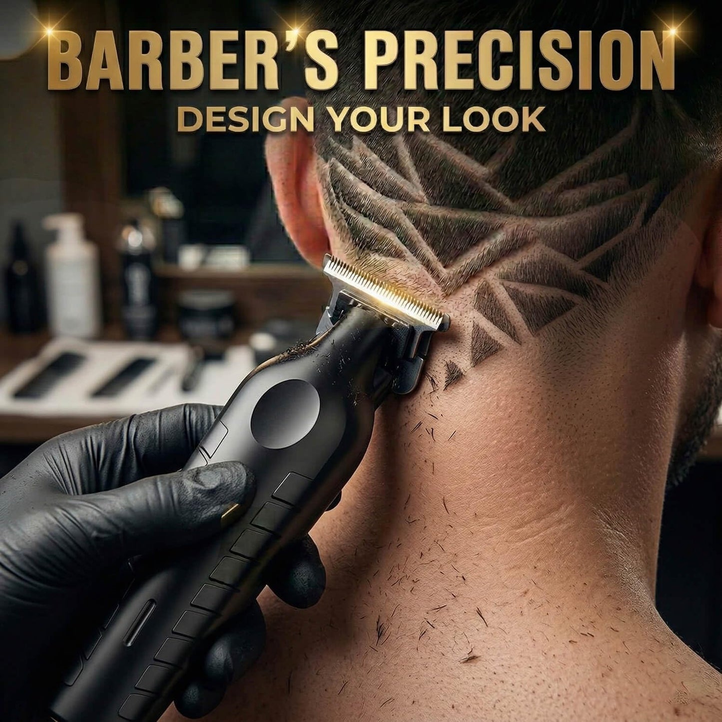 Cordless Hair Clippers for Men,Professional Barber Set with T Outliner Trimmer and Foil Shaver,LCD Display,Rechargeable Beard Grooming Kit(Brown) Beauty and Personal Care QDKVTNDJZ