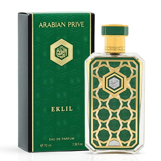 RASASI Arabian Prive Eklil Eau de Parfum Spray 70ml (2.36 oz) | Luxury Woody Aromatic Perfume with Vetiver, Tonka Bean & Pepper | Luxurious Arabian Beauty & Personal Care RASASI