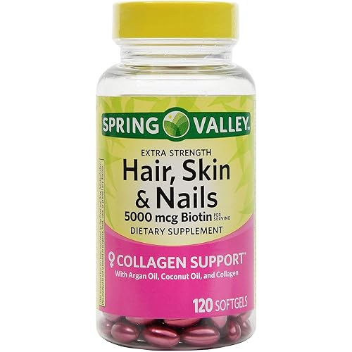 Spring Valley Hair Skin Nail Biotin, Oil, 120ct Beauty & Personal Care Spring Valley