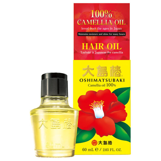 Oshima Tsubaki Camellia seed Oil - English Packaging for US - 100% Pure and Natural, Plant-Based, Single-Ingredient, Moisturizing for Hair, Face