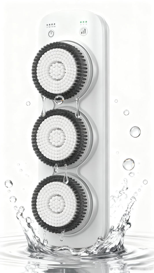 KFJZGZZ Back Scrubber for Shower Wall, 3-Speed & Height Adjustment Wall-Mounted Electric Back Scrubber, for Deep Cleansing, Exfoliation, and Daily Beauty and Personal Care KFJZGZZ