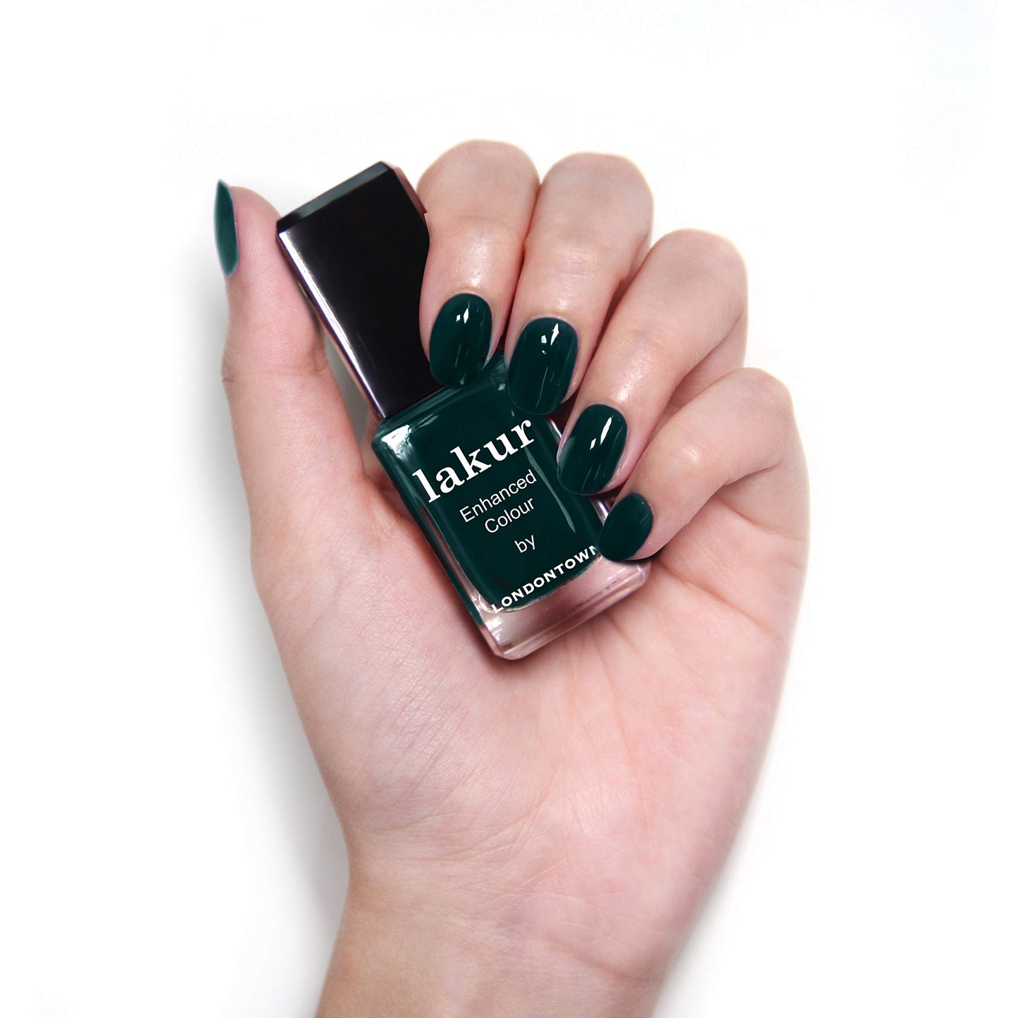 LONDONTOWN Lakur Nail Polish - Green, Chivvy Along, 0.4 Fl Oz, Long-Lasting, Streak-Free, Chip-Resistant | 21+ Free Non-Toxic Vegan Nail Color Beauty & Personal Care LONDONTOWN