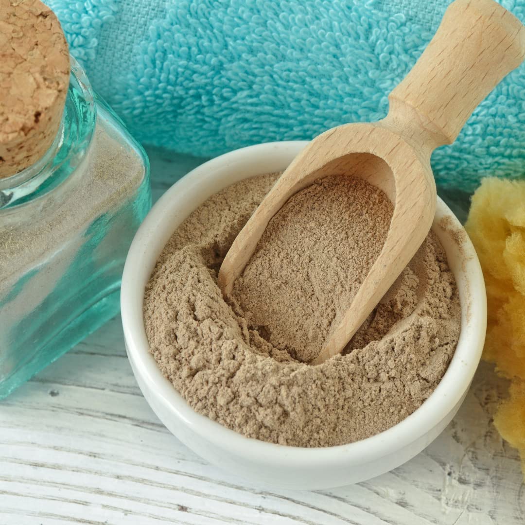 Rhassoul Clay (Ghassoul Clay) 1/2 Lb - Detoxifying and Rejuvenating clay - Moroccan Lava clay - Great for hair - DIY natural facial - Great for making